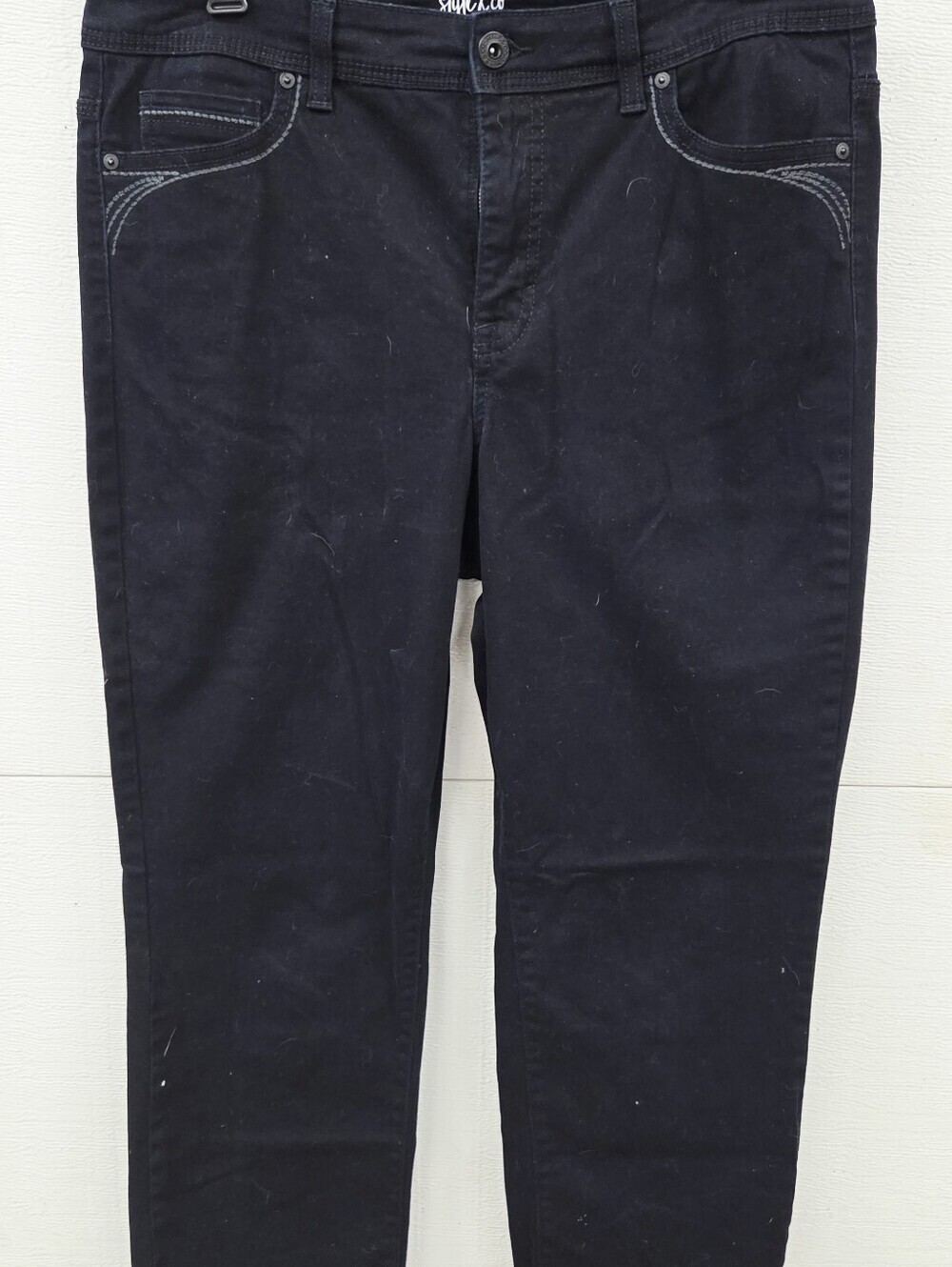 Style & Co Black Stretch Jeans 12 - Picture 4 of 7